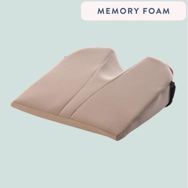 Car Seat Cushion Pad Mat with Strap Memory Foam Wedge Pillow Ergonomic  Breathable Slope Design Washable Cover Coccyx Support for Back Hip Leg Pain  Relief
