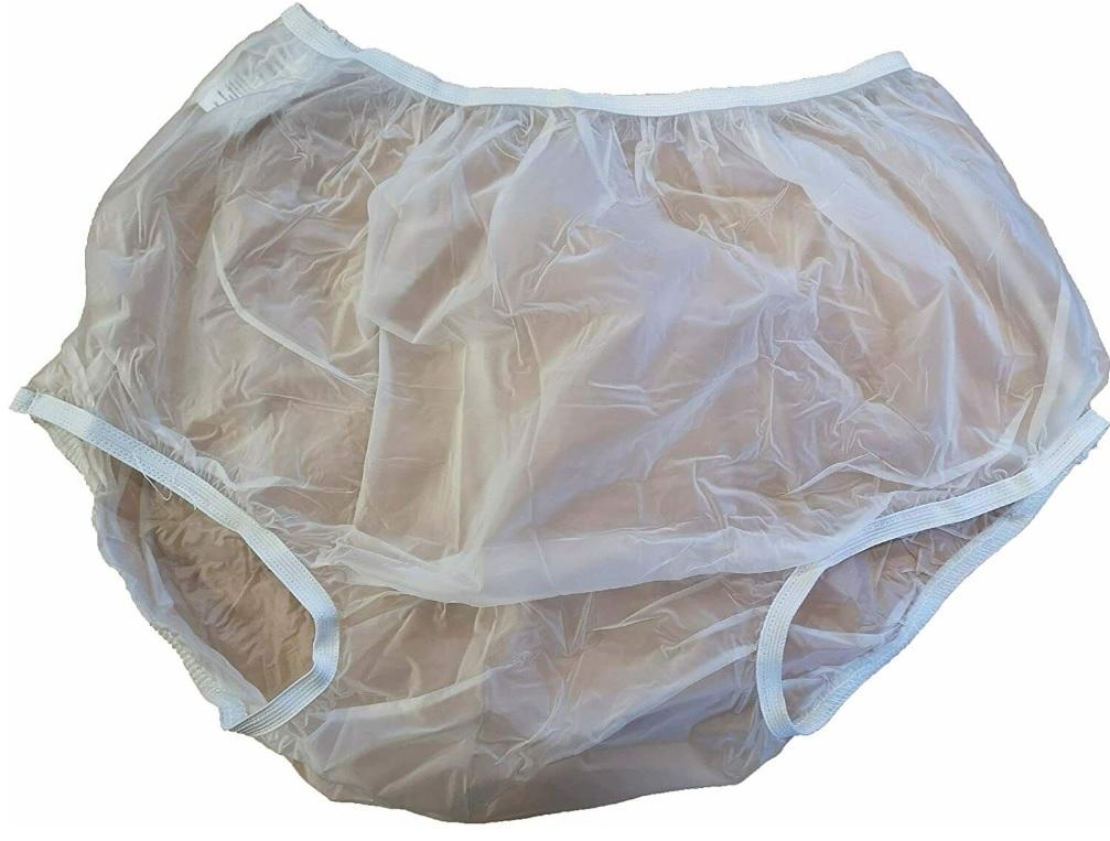 Waterproof Incontinence Underpants, Made of Soft Vinyl, Elastic Edges for  Secure Fit, Hand Washable, Set of 3 - Size X-Large
