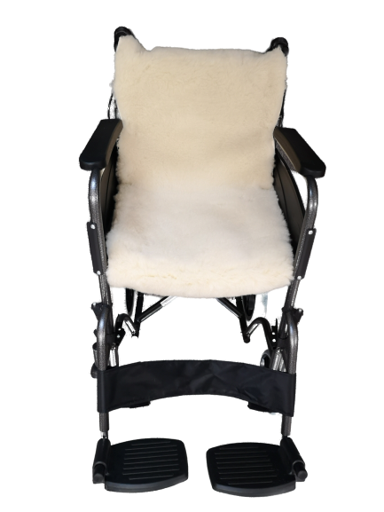 Hospital Fleece Wool Wheelchair Seat Pad: 18 x 20