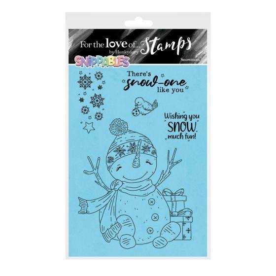 For the Love of Stamps Snippables Christmas Cheer Snowman