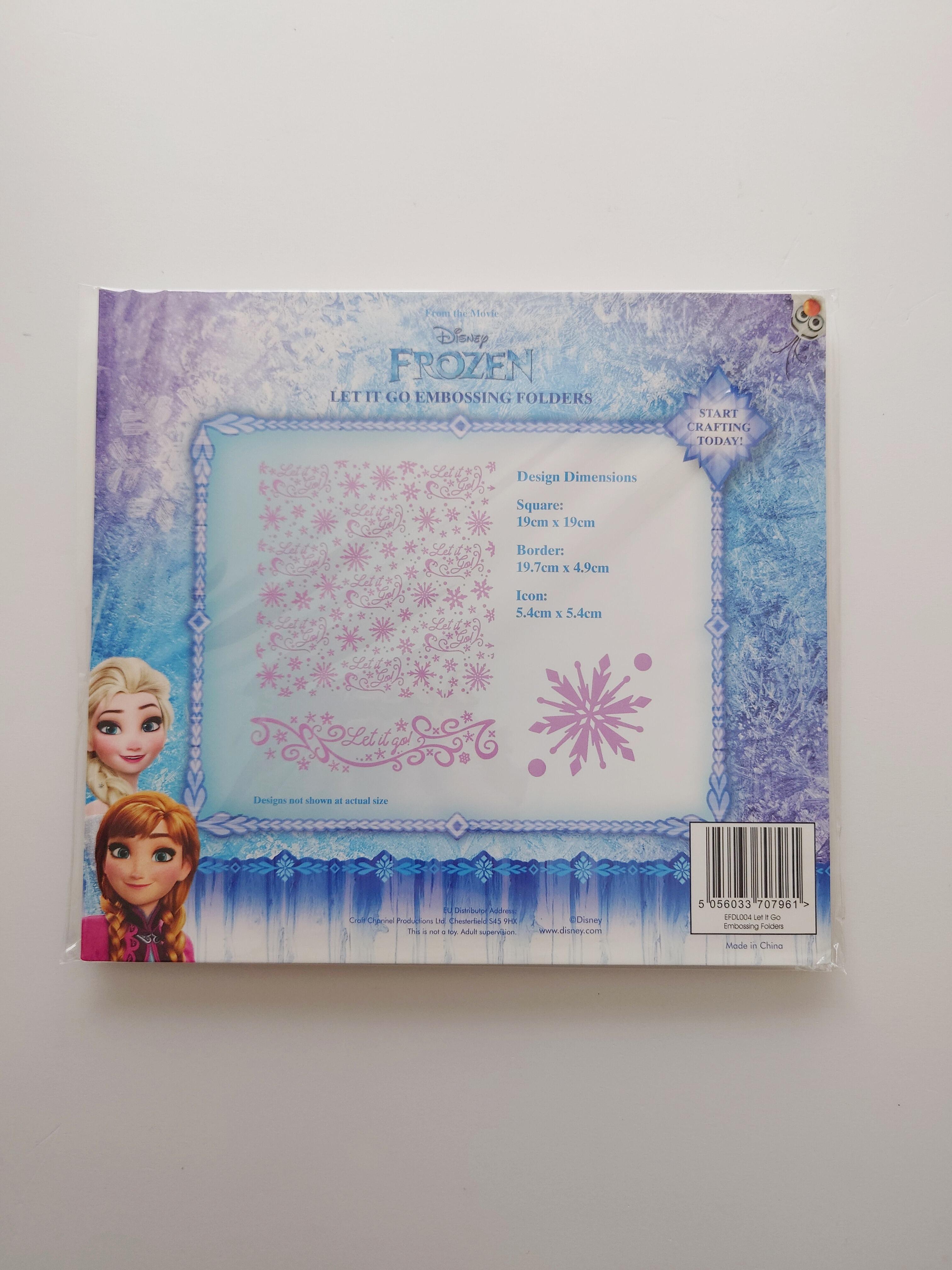 Disney Frozen Let It Go Embossing Folders