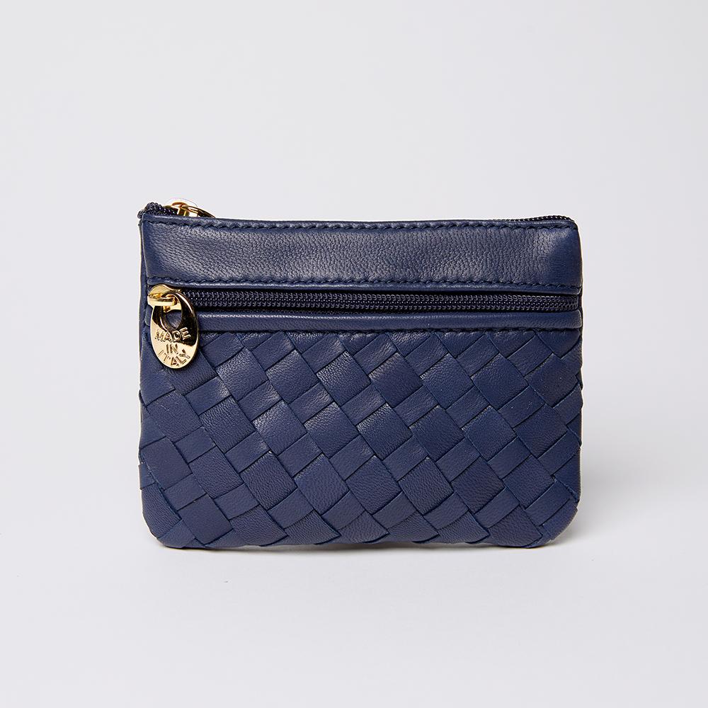 Front navy purse