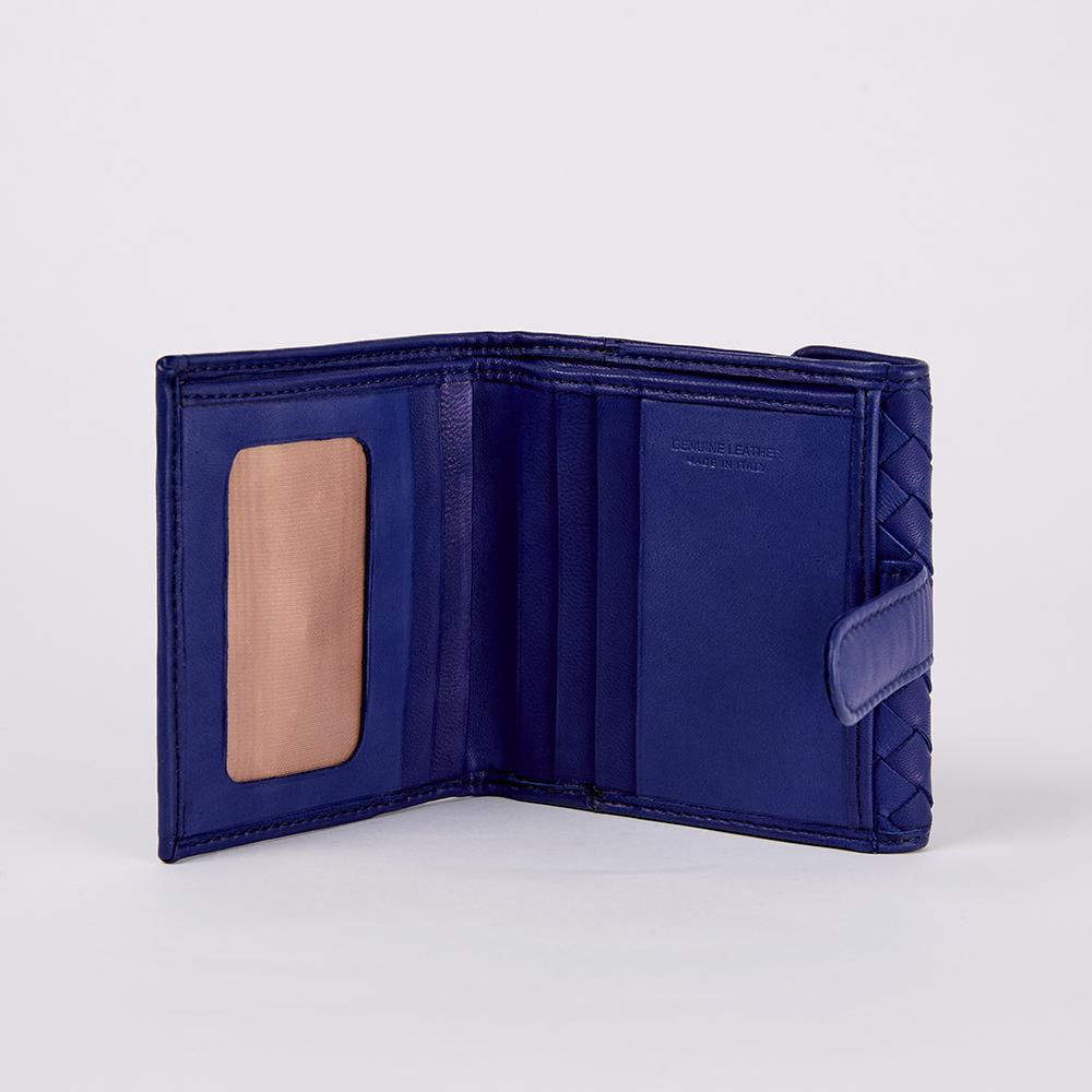open cobalt blue wallet