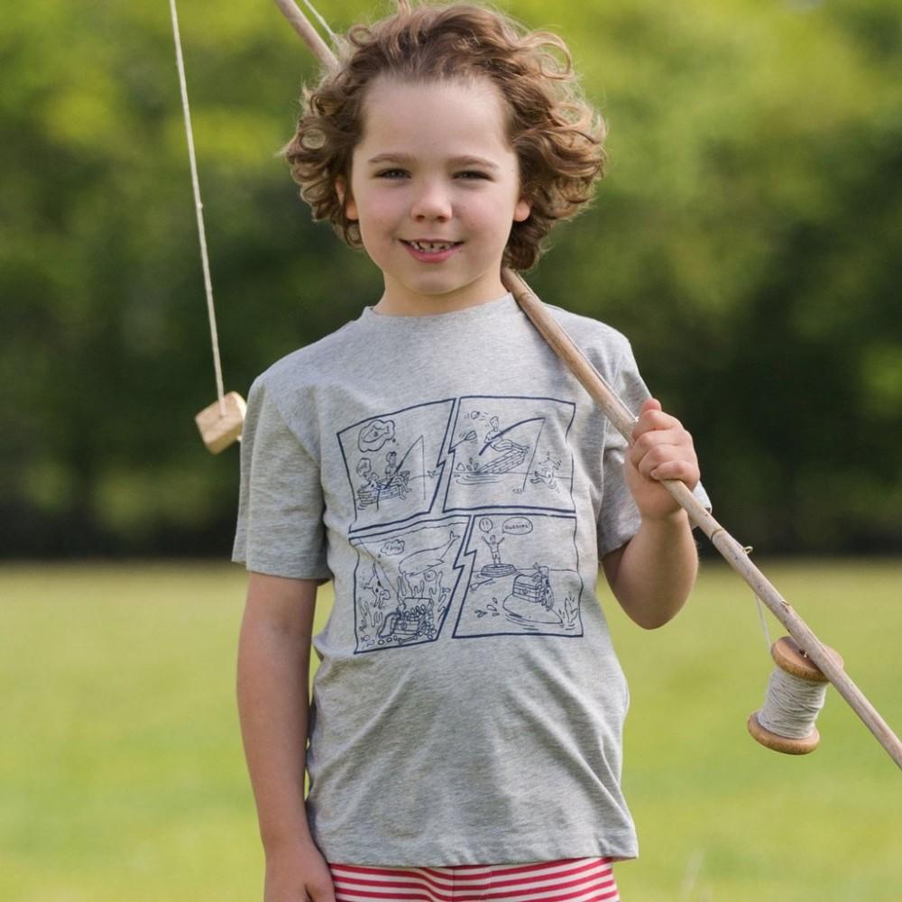 Boy wearing Kite Clothing Comic Book T-Shirt