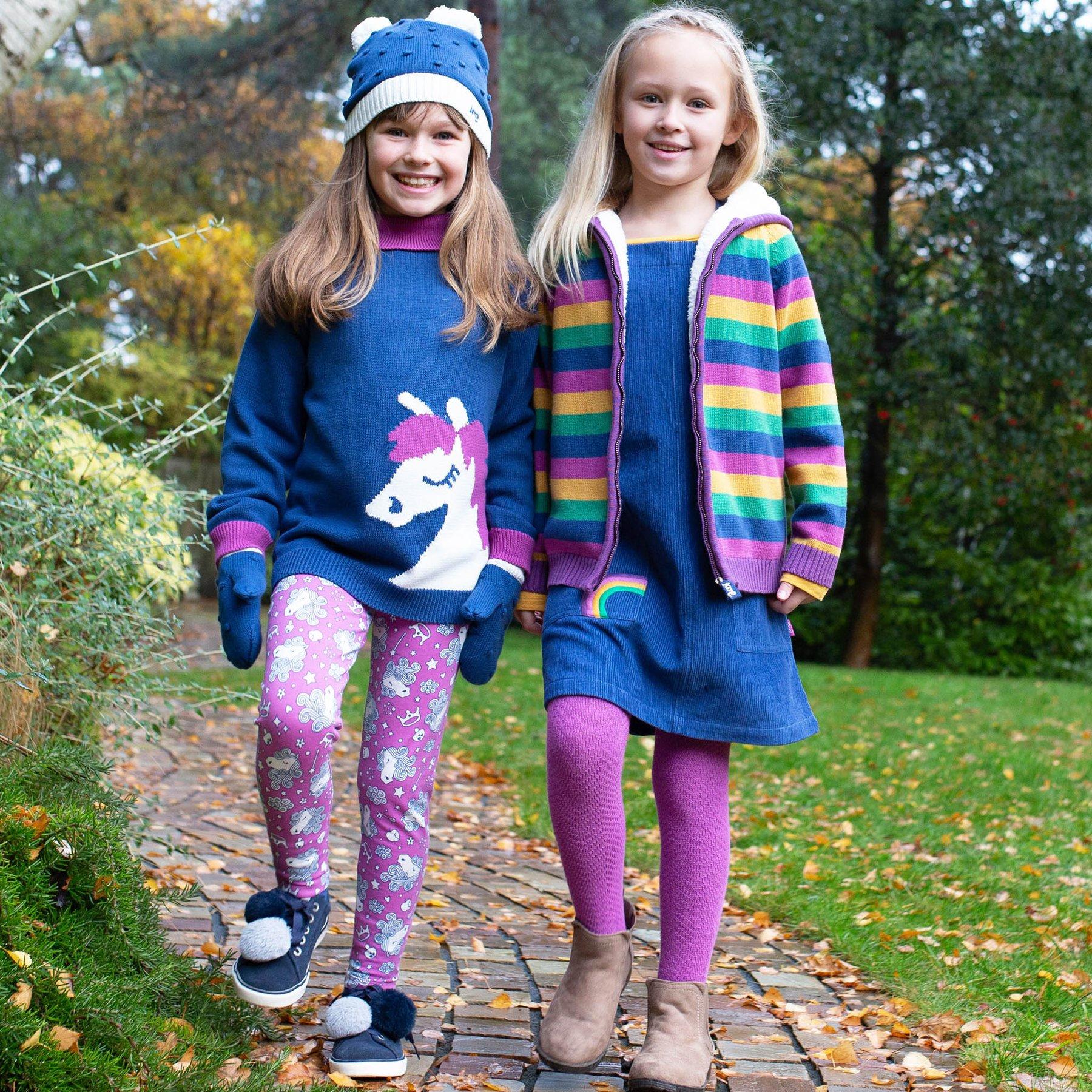 Girl wearing Kite Clothing Fairy Tale Jumper with friend