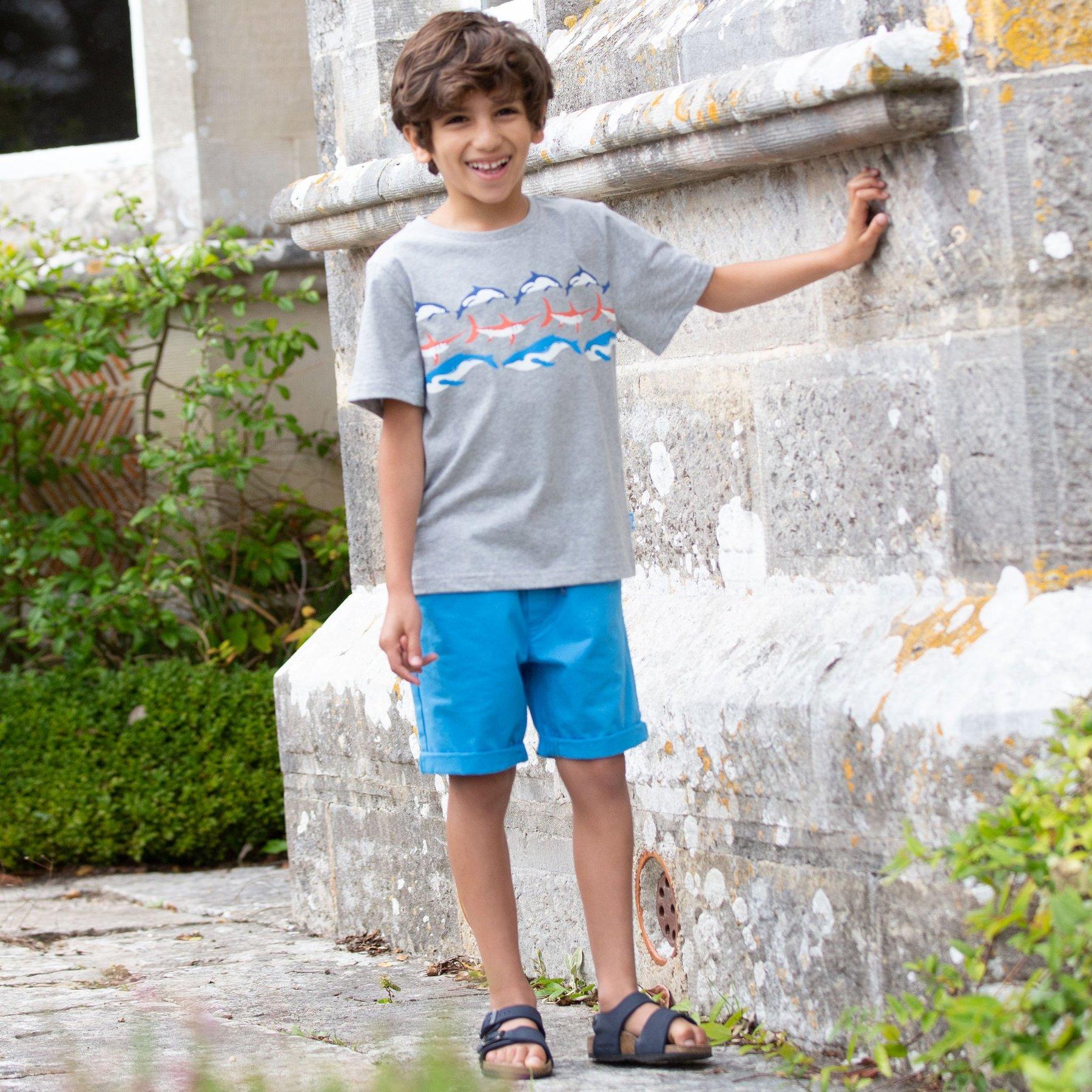 Boy wearing Kite Clothing Ocean Teams T-Shirt