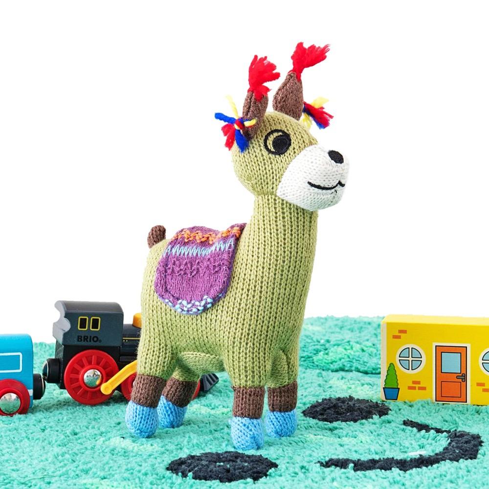 Best Years Knitted Small Llama with Blanket