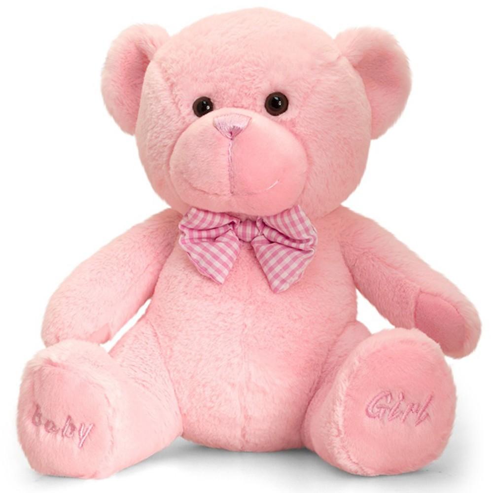 Keel Toys 25cm Pink `Baby Girl` Bear
