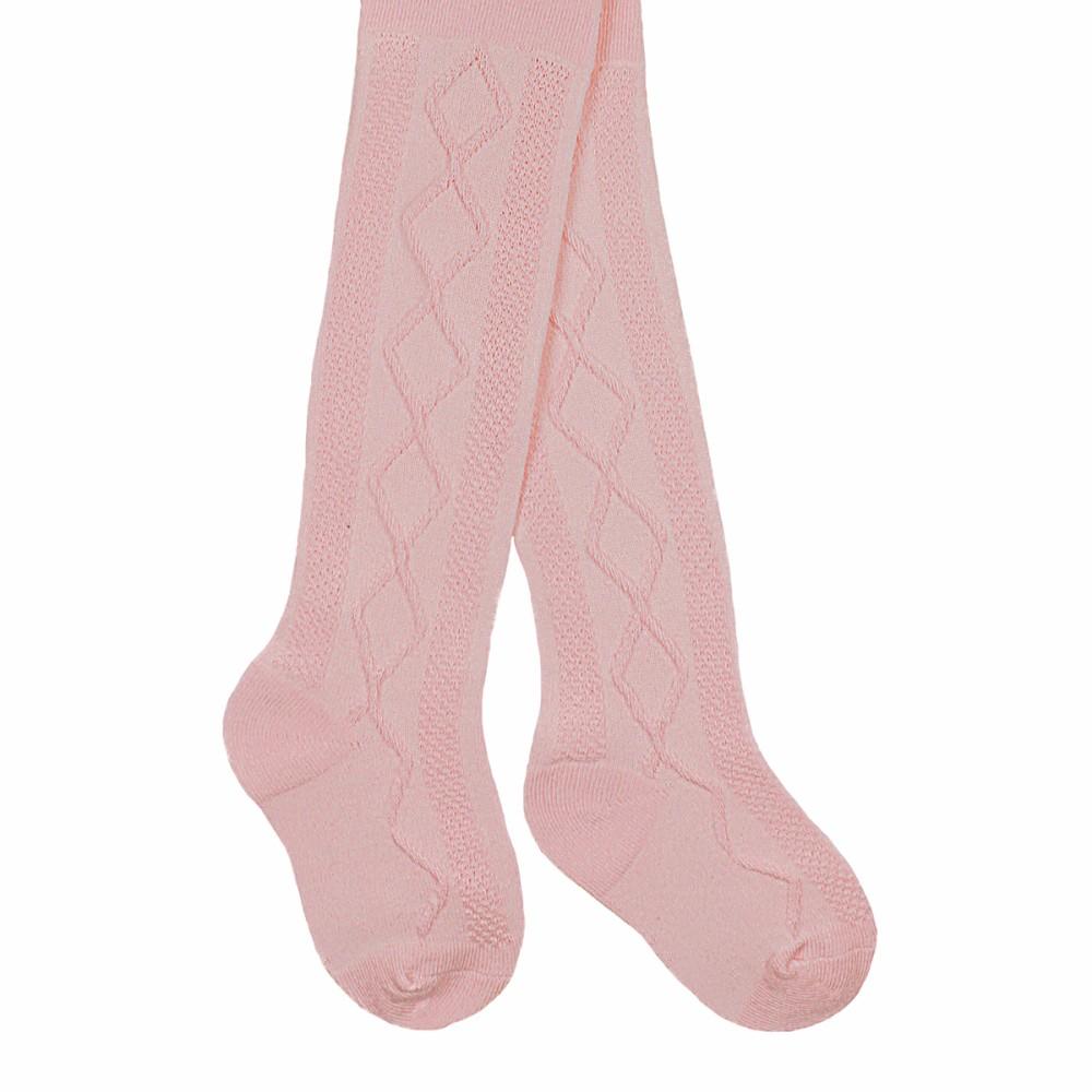 Soft Touch Jacquard Diamond Pattern in Pink