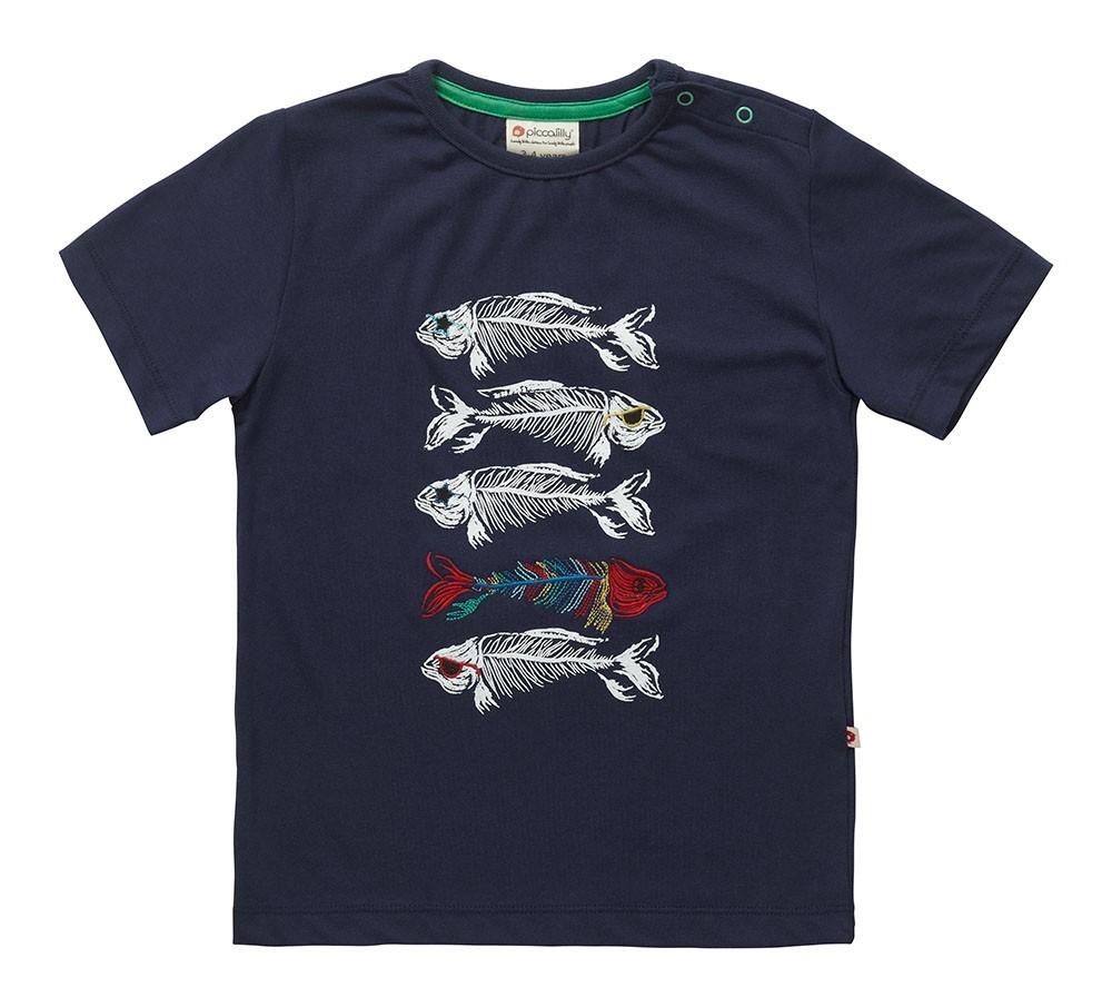 Piccalilly Clothing Skeleton Fish T-Shirt