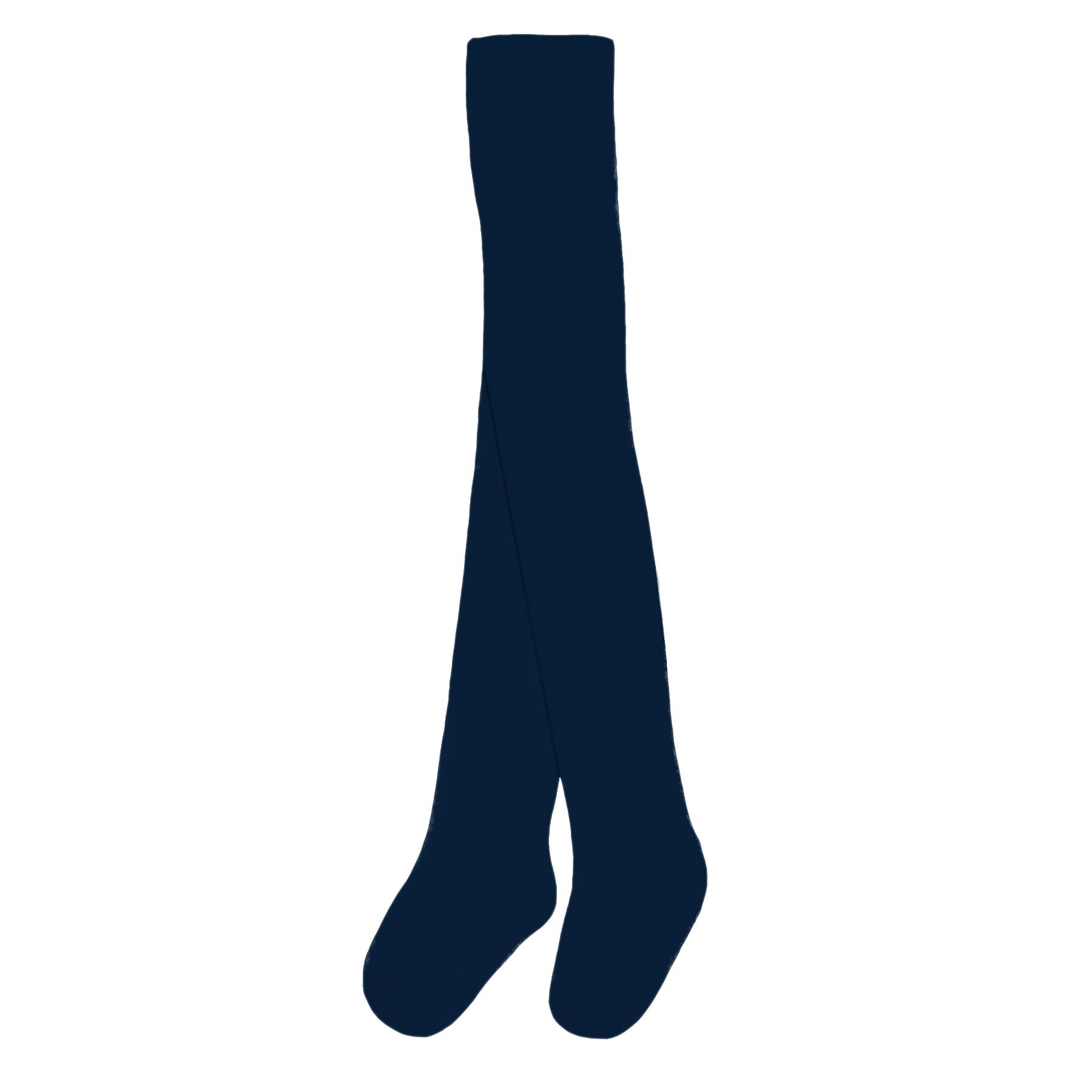 Soft Touch Cotton Rich Plain Baby Tights in Navy