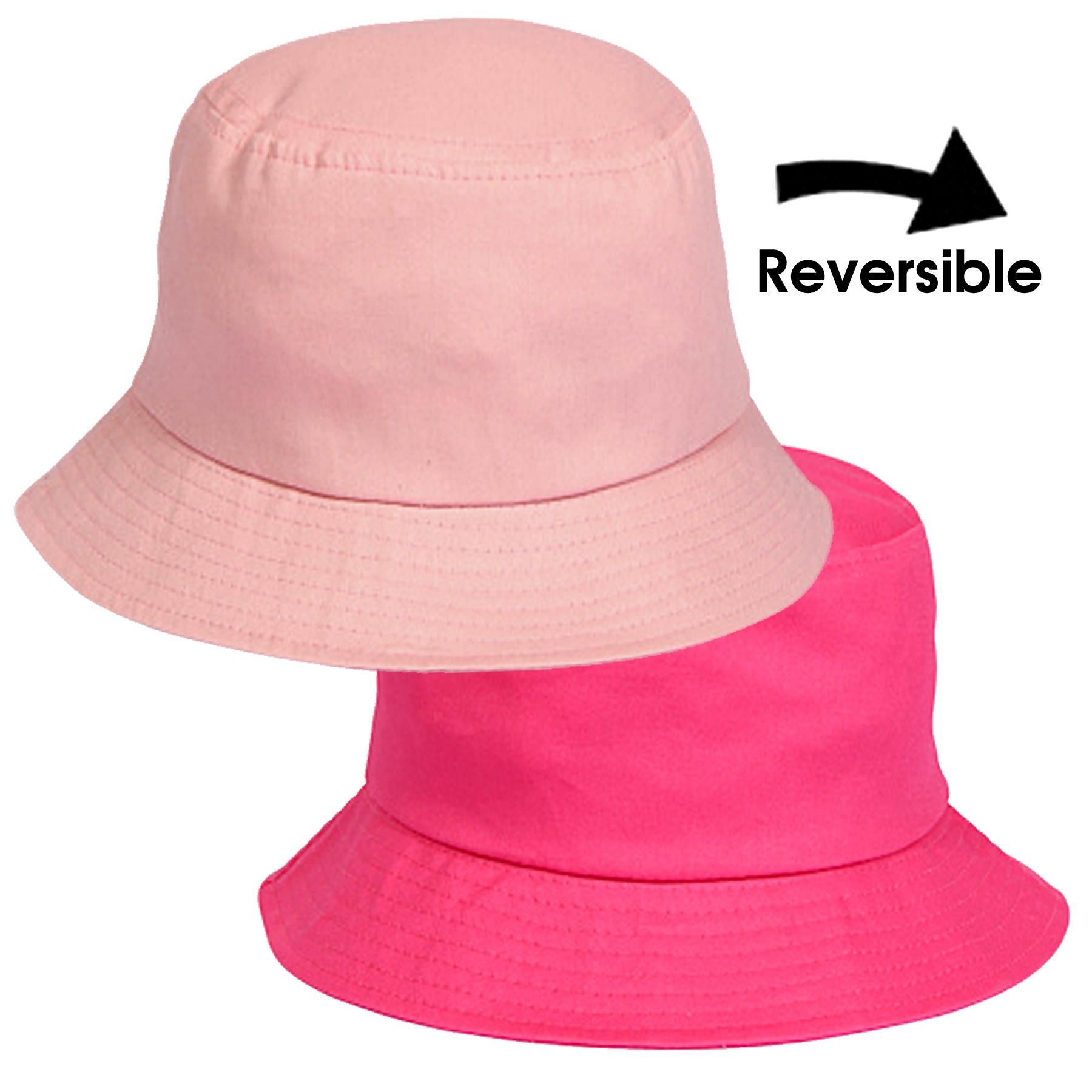 Bartleby Kids Cotton Reversible Cerise & Pink Bucket Hat