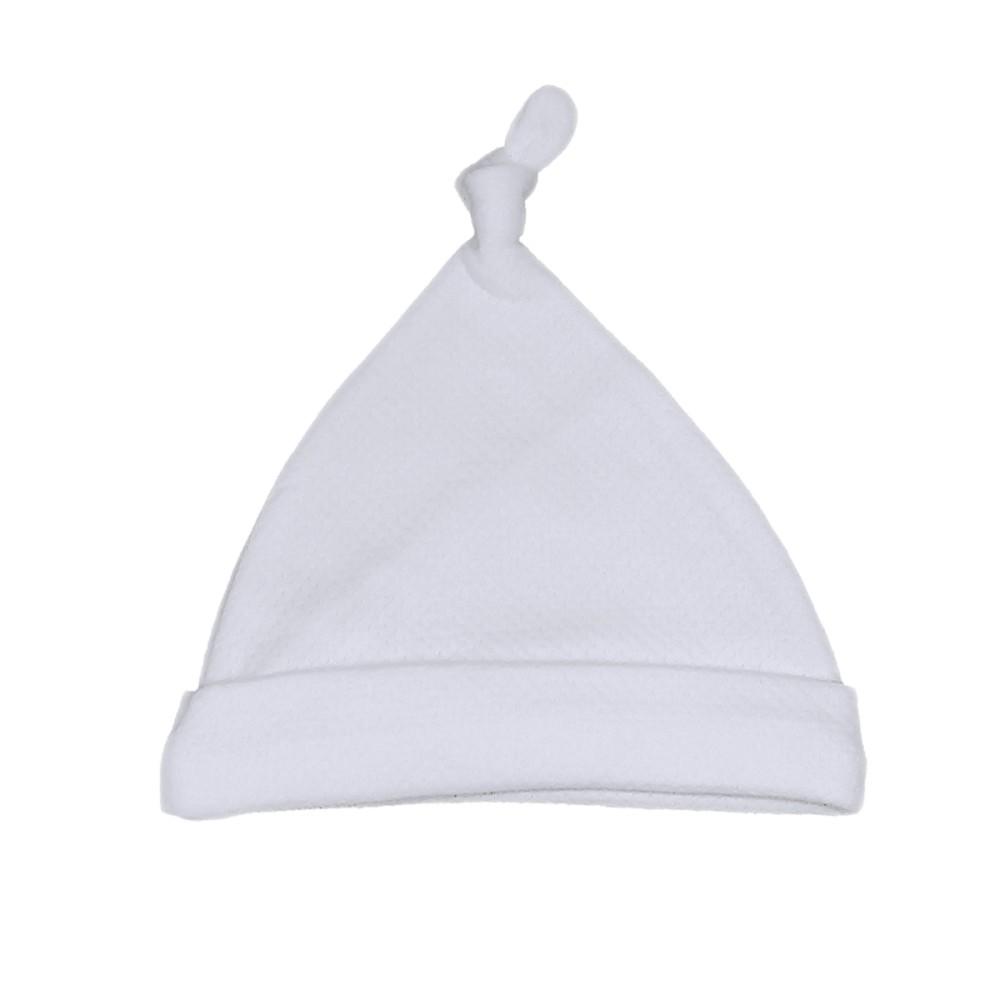 Watch Me Grow Quilted White Sleep Hat