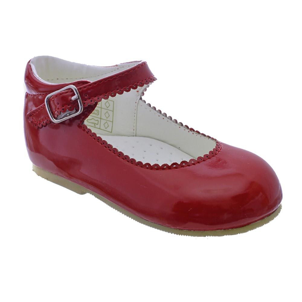 Sevva Camila Red Patent Bar Shoes