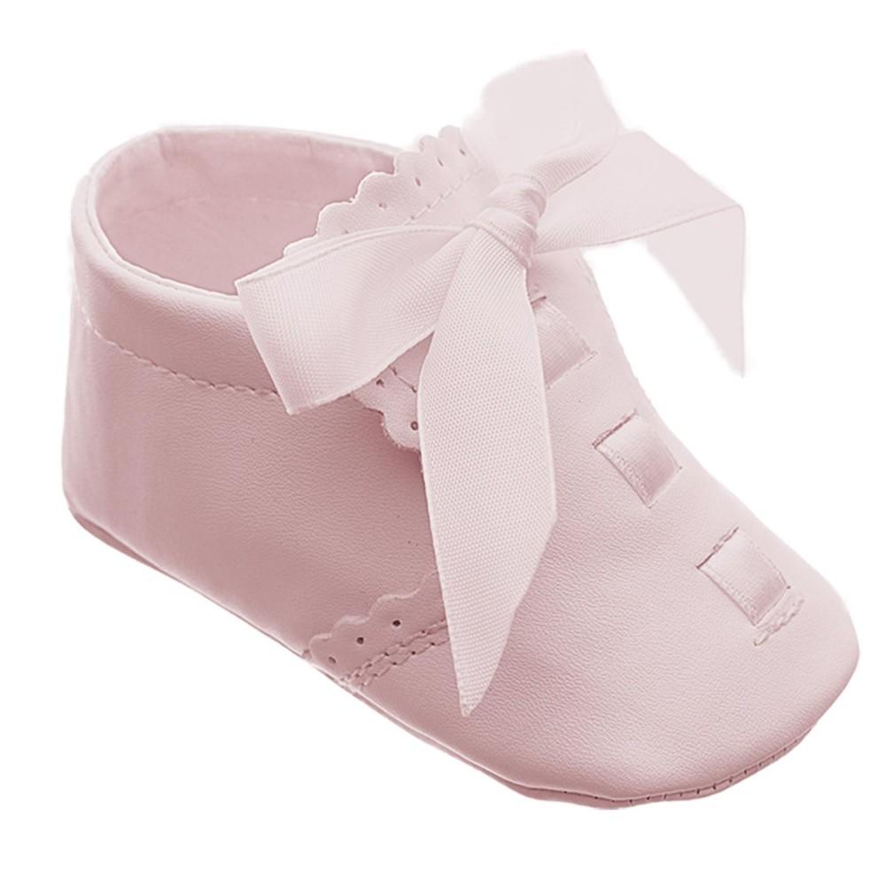 Sevva Elliot Pink Ribbon Baby Pram Shoes