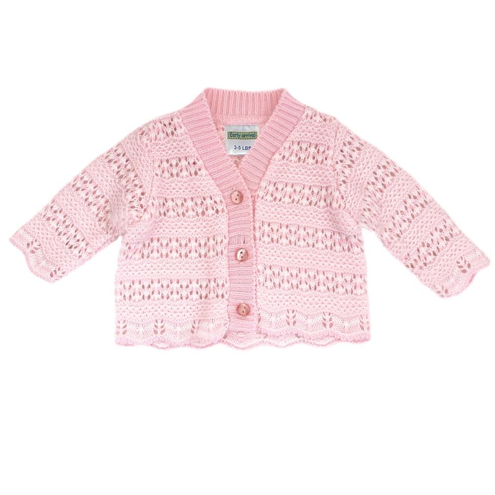 Early Arrival Premature Baby Pink Knitted Cardigan