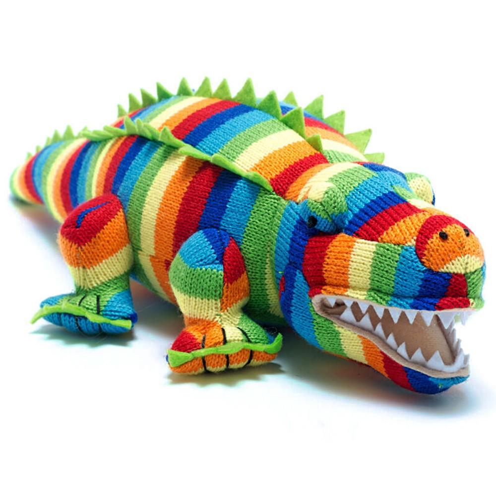 Best Years Knitted Bold Stripe Crocodile