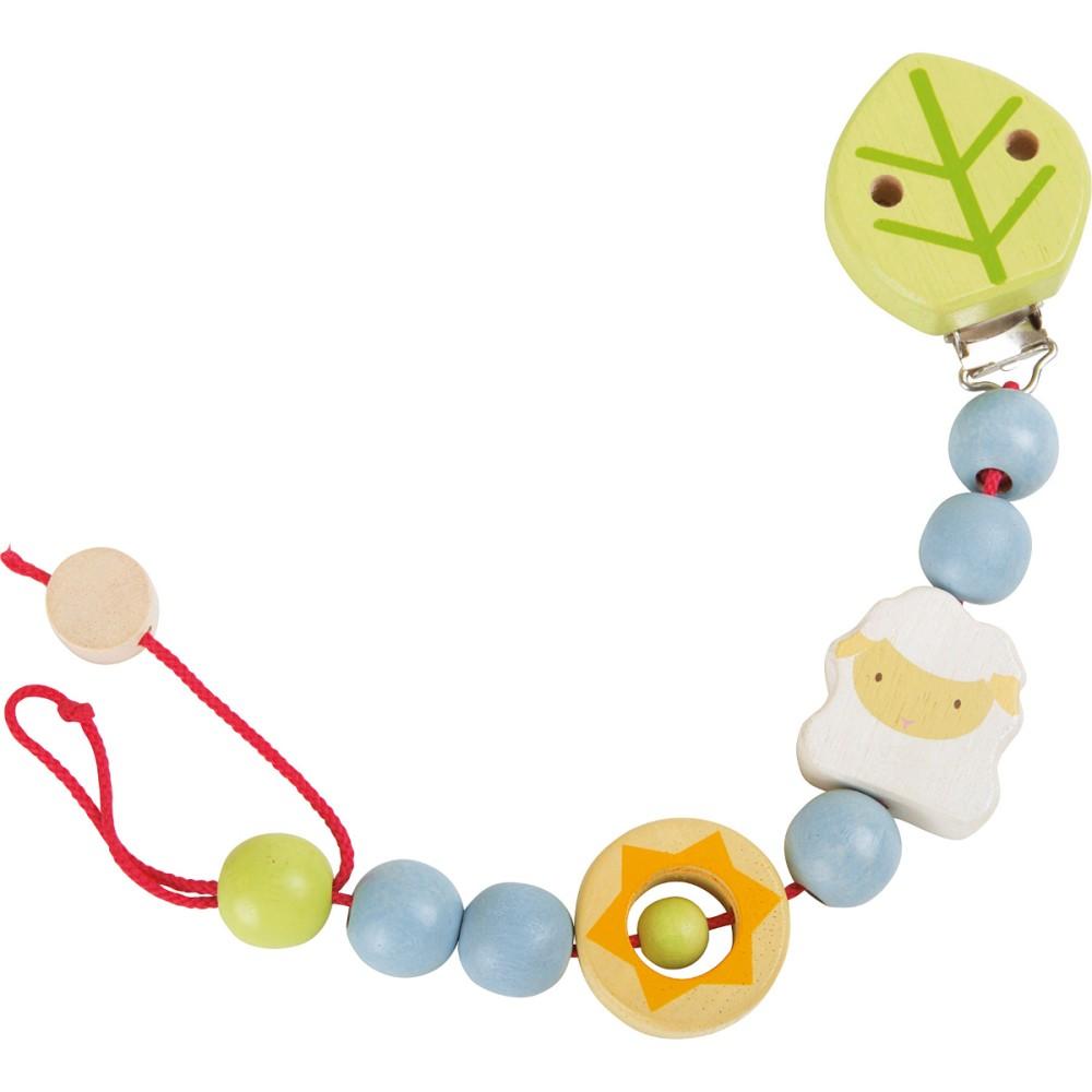 Legler Wooden Baby Soother Chain Lamb