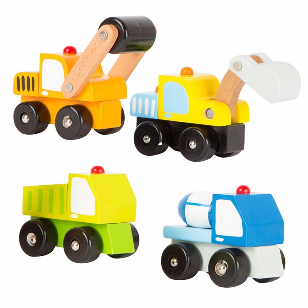 Legler Wooden Colourful Construction Vehicles