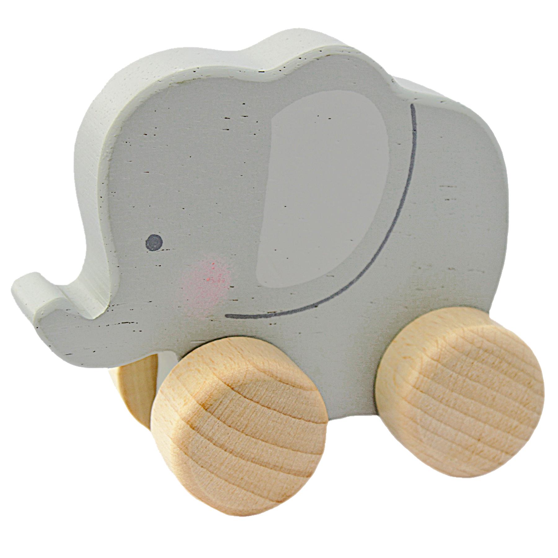 Bambino by Juliana® Wooden Push Along Elephant