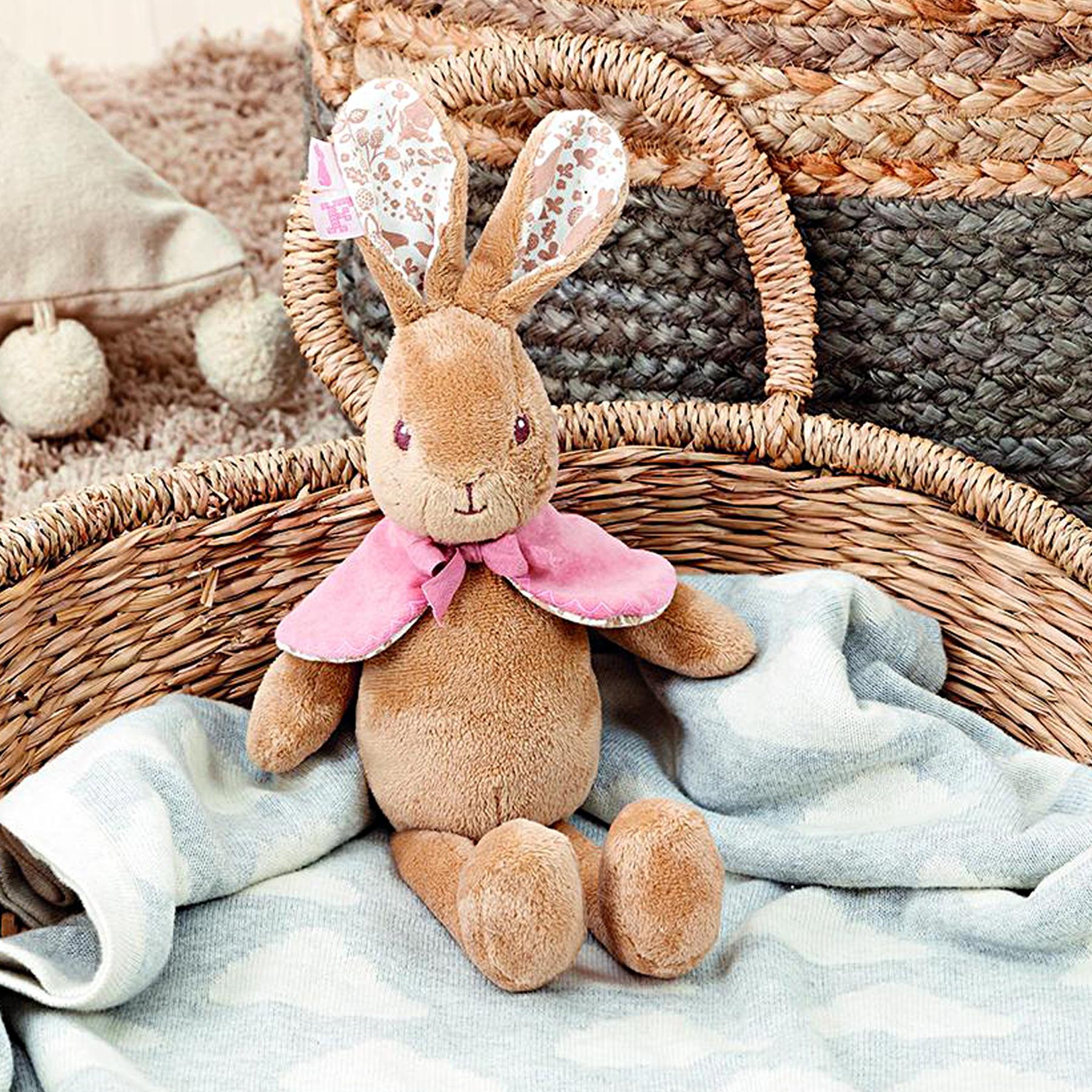 Rainbow Designs Signature Flopsy Bunny in a Basket