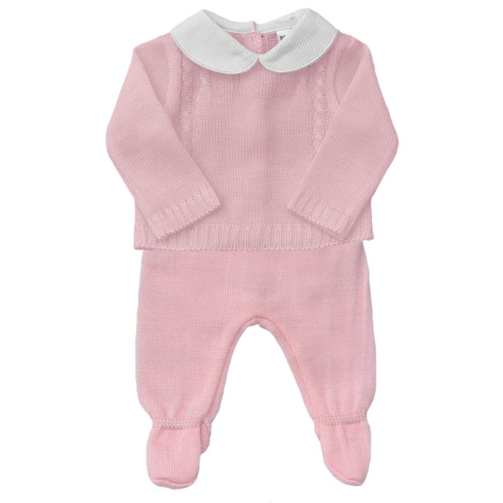 Nursery Time Pink Knitted Top & Pull Ups