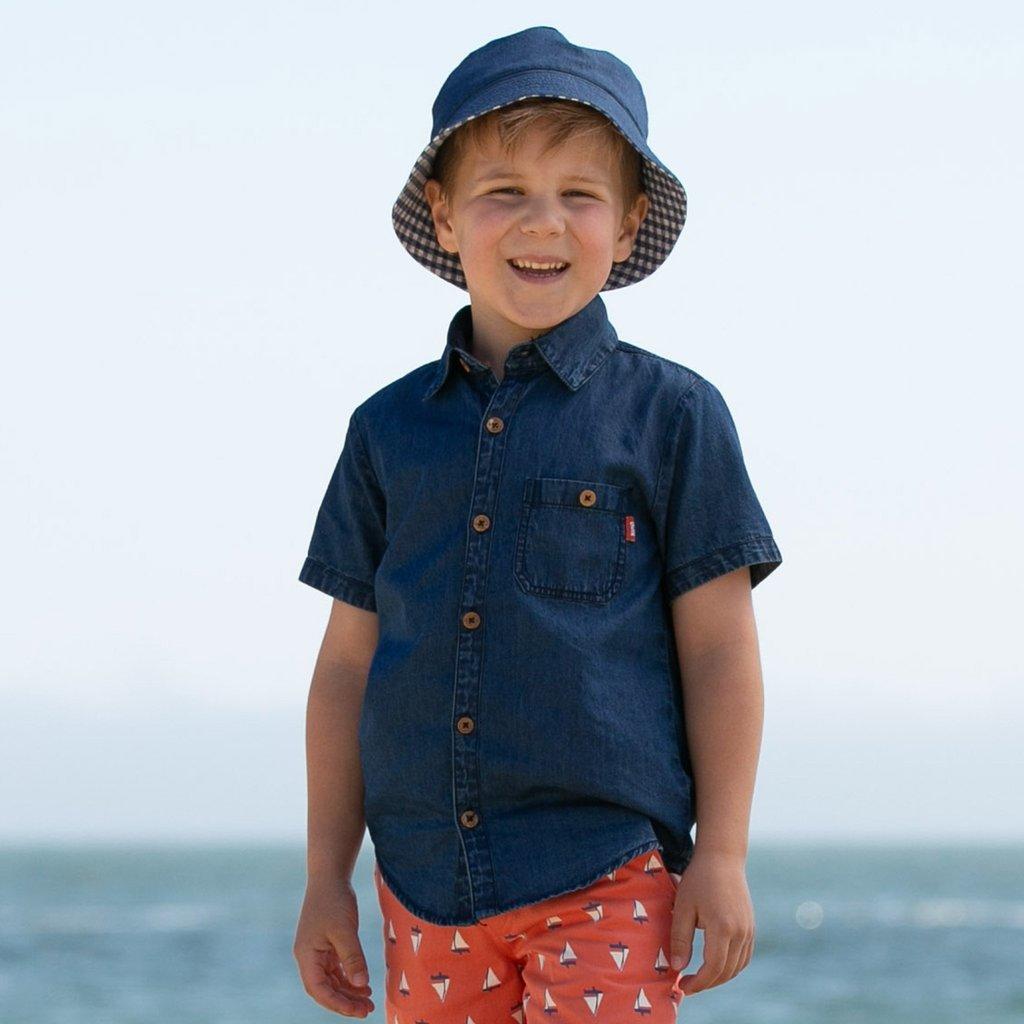 Boy wearing Kite Clothing Denim Shirt