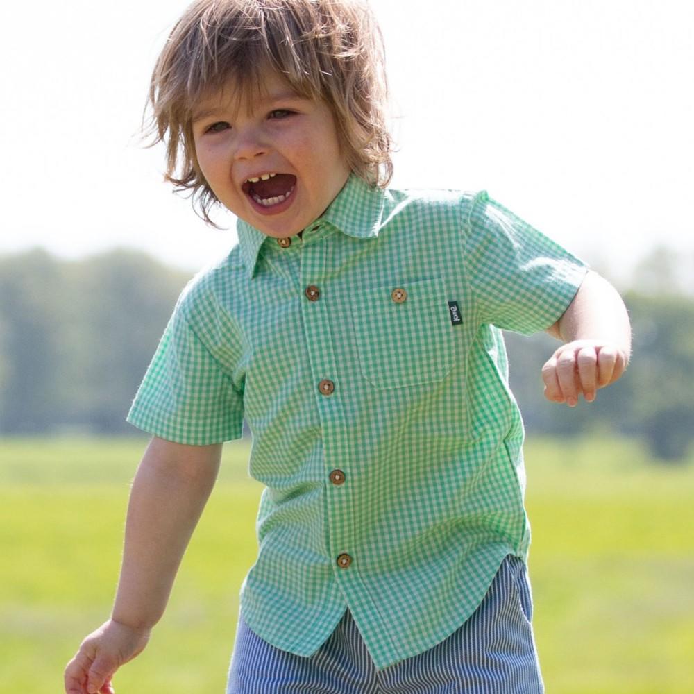 Boy wearing Kite Clothing Gingham Shirt