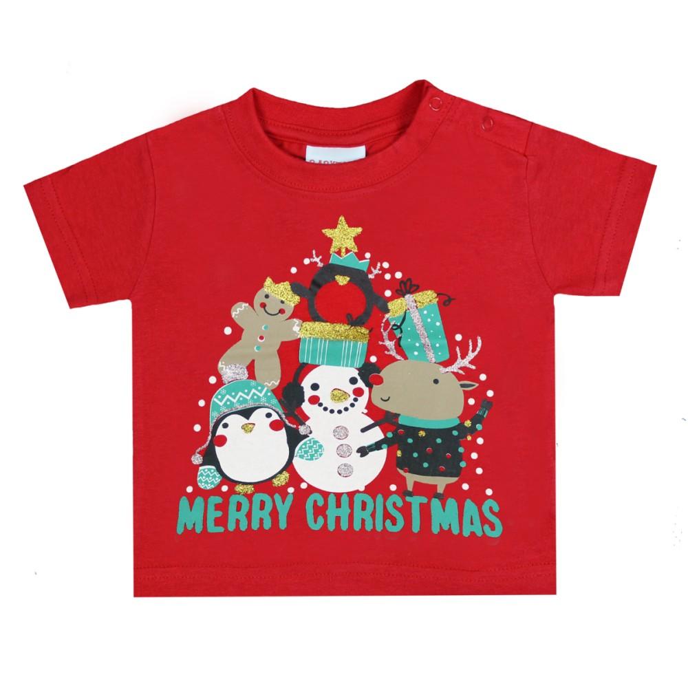 Babytown Merry Christmas Red T-Shirt