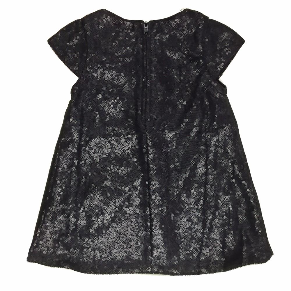 Minoti Star 5 Black Sequin Dress Back
