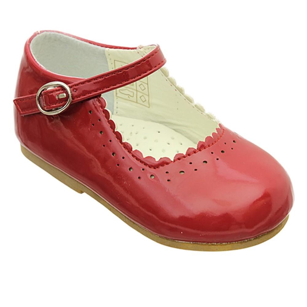 Sevva Emma Red Patent Bar Shoes
