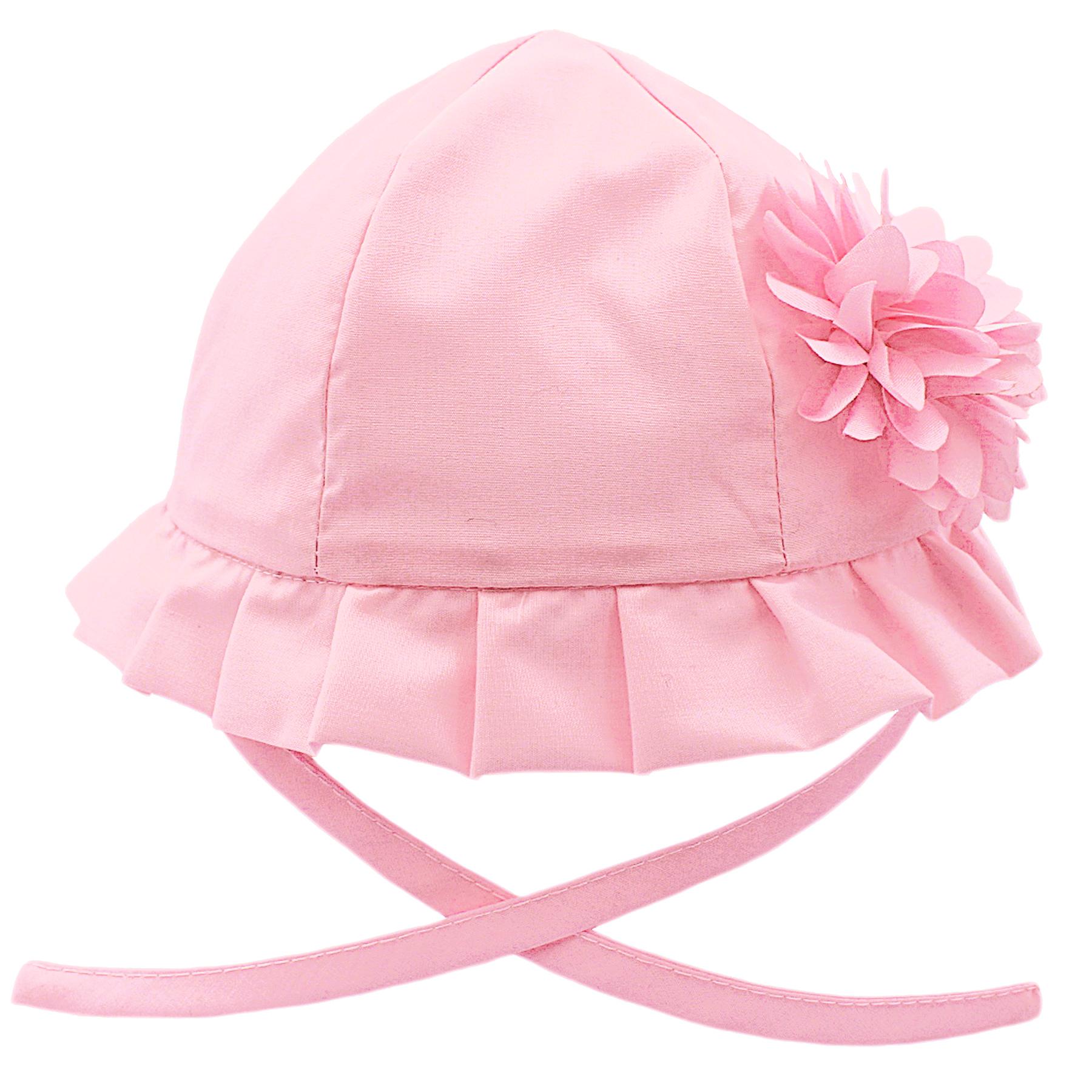 Soft Touch Organza Side Flower Hat pink