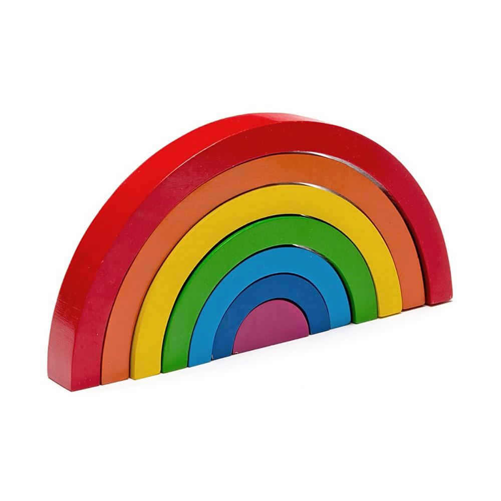 Best Years Wooden Rainbow Puzzle Stacking Toy