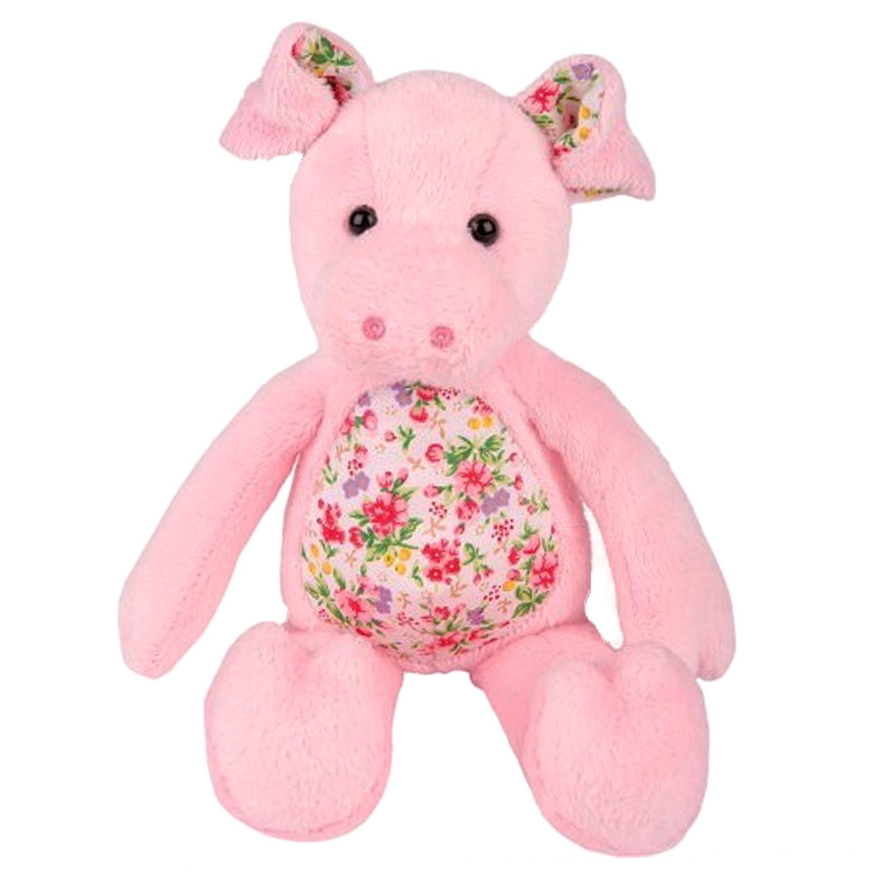 Suki Plush Ditsy Floral Primrose Pig