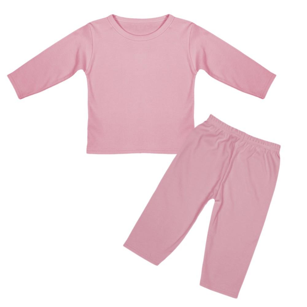 Plain Pink Cotton Pyjamas