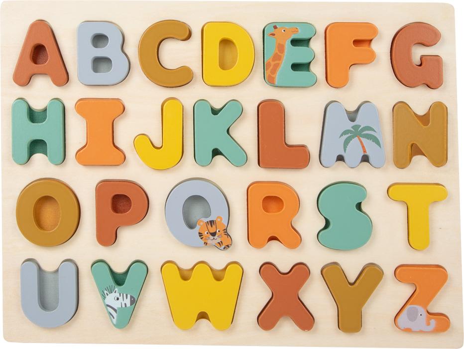 Wooden alphabet puzzle