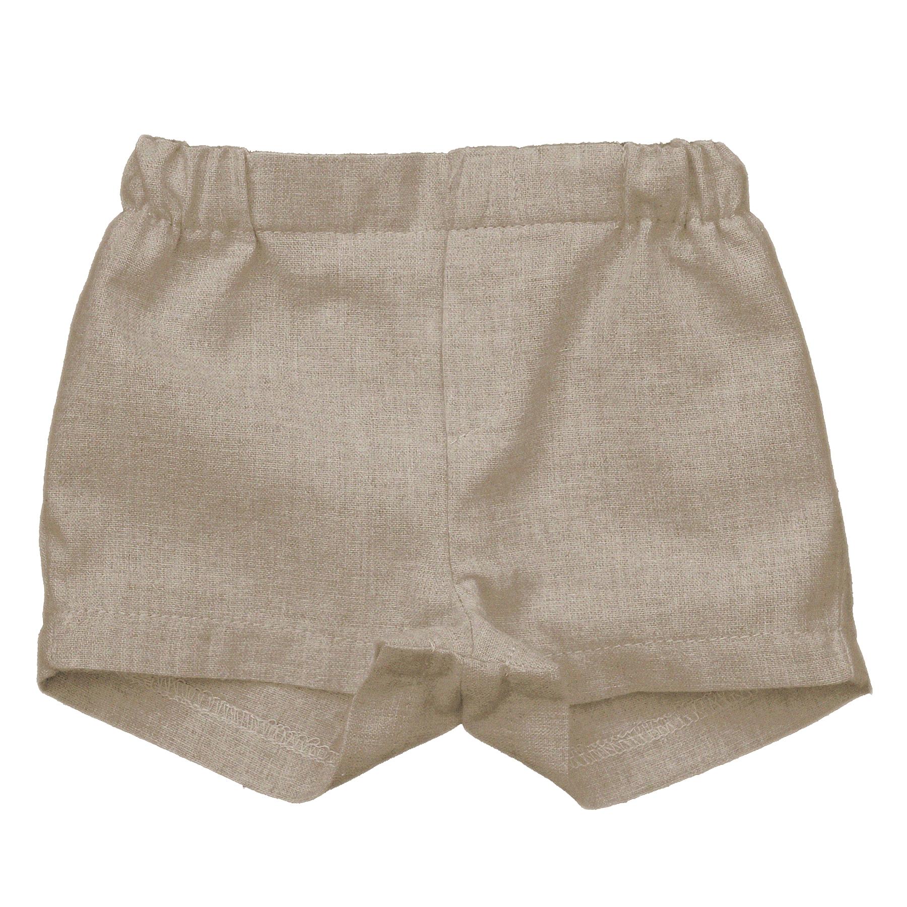 Alber sand colour canvas shorts