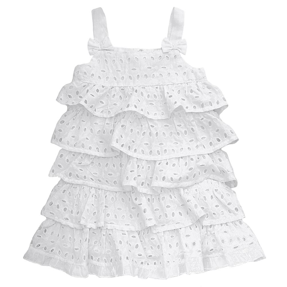 Babaluno Lovely 7 White Broderie Anglaise Dress