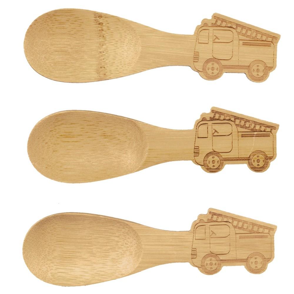 Sass & Belle 3 Pack Fire Engine Bamboo Spoons