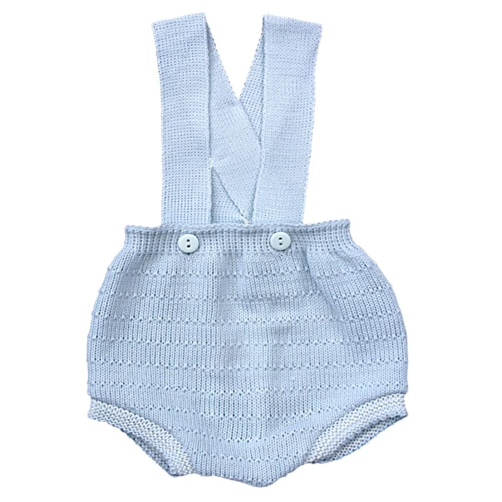 Pex Kids Nico Blue Knitted Jam Pants and Braces