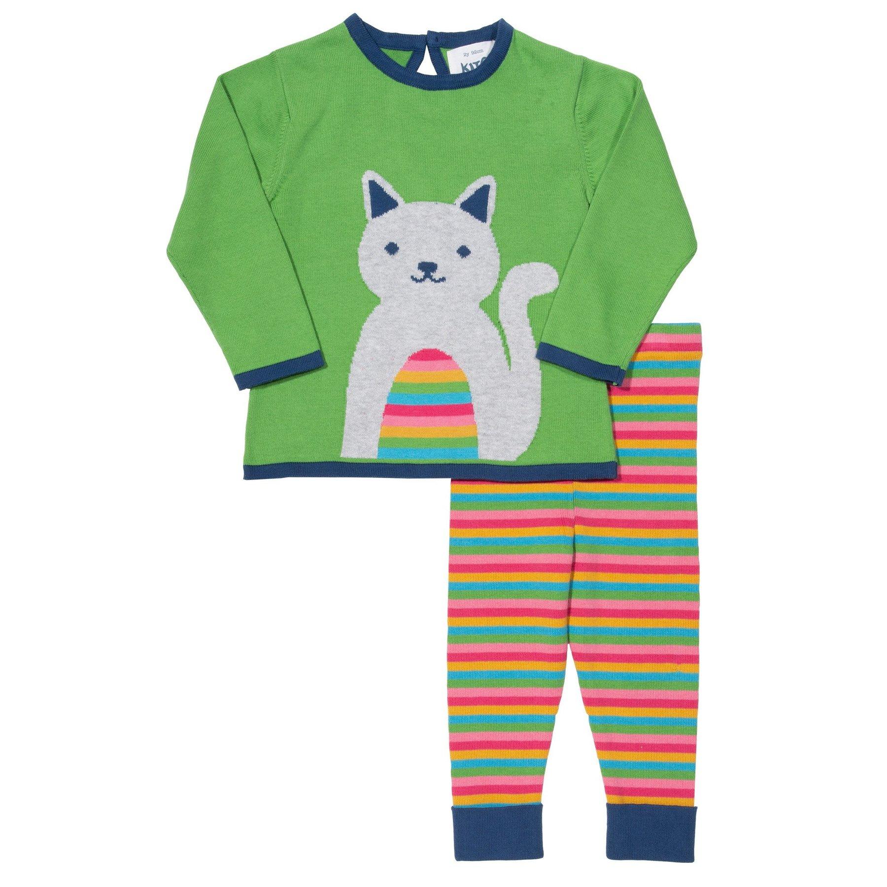 Kite Clothing Cute Cat Knit Set front