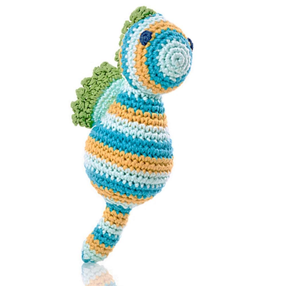 Pebble Fair Trade Crochet Seahorse Rattle