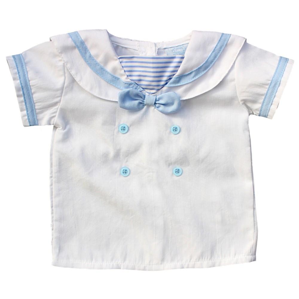 Rock-a-Bye Baby White Sailor Shirt Front
