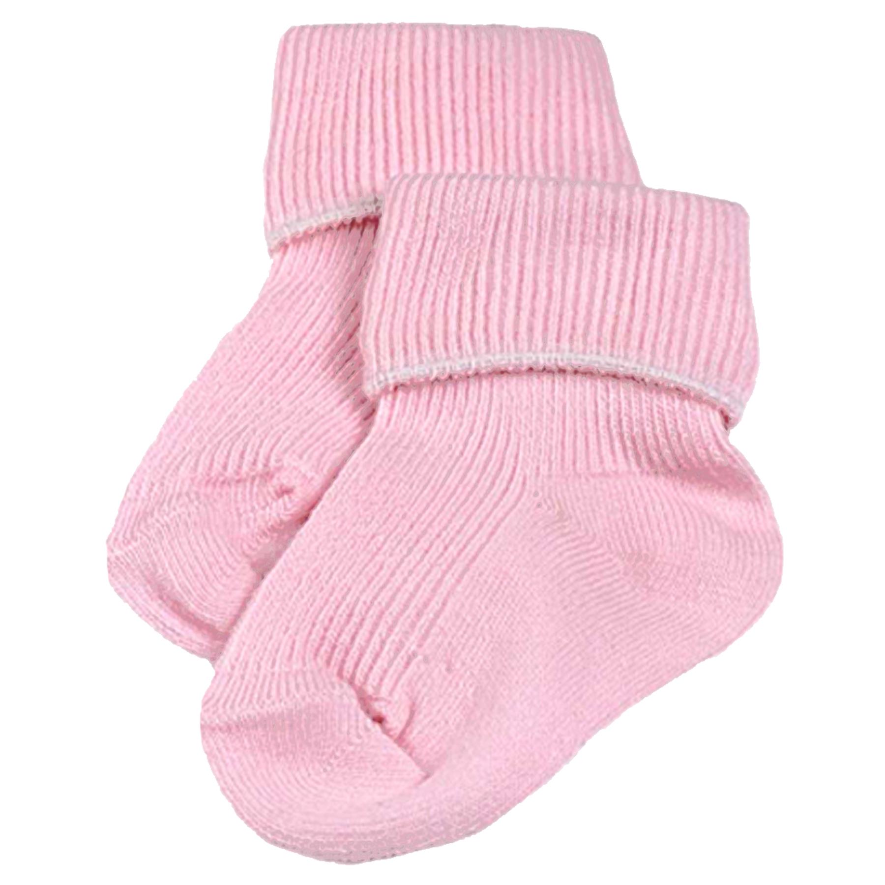 Nifty Turn Over Baby Ankle Socks Pink
