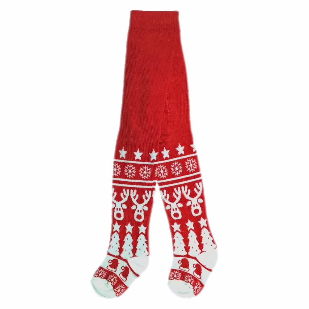 Soft Touch Red Christmas Reindeer Tights