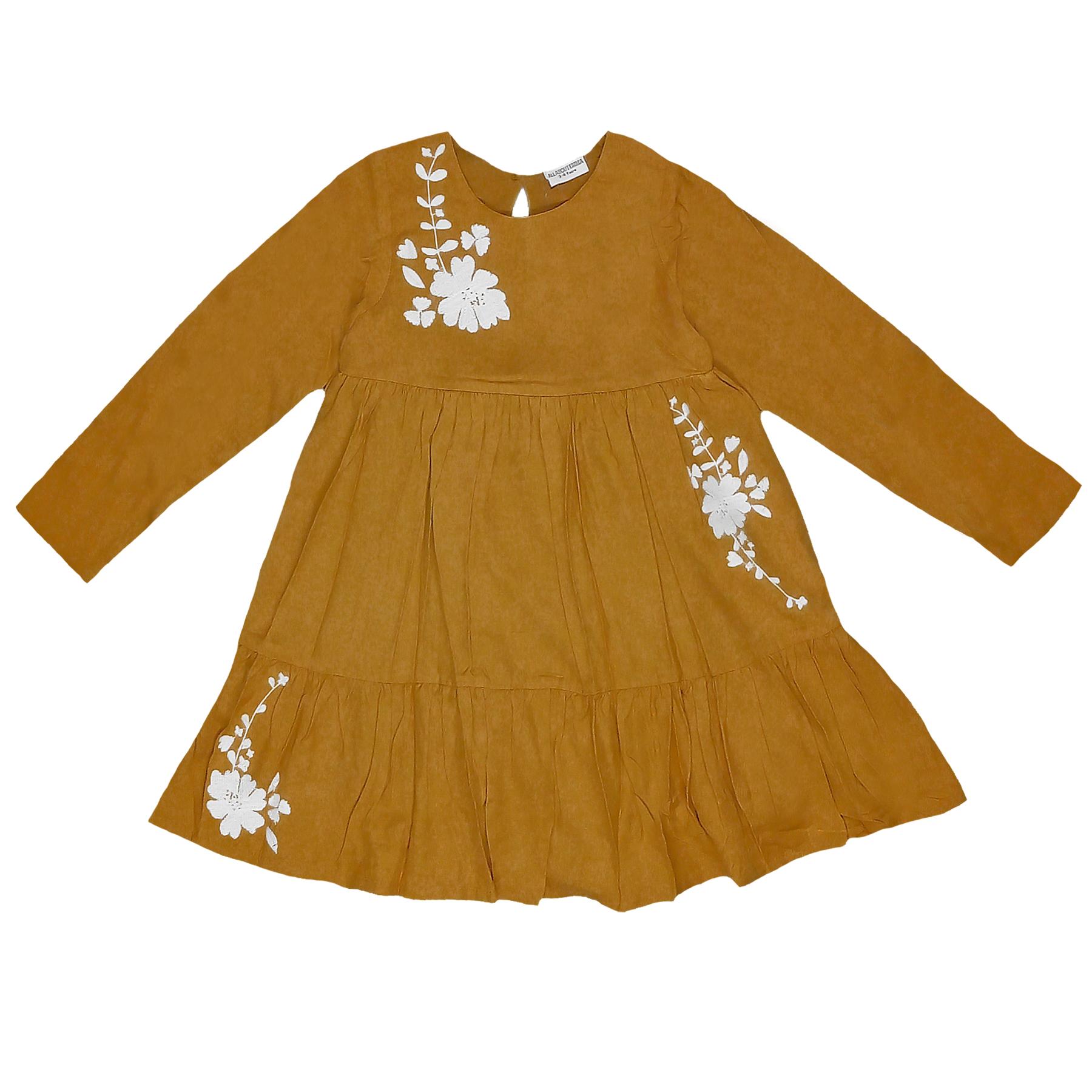 All About Emma Mustard Cotton Dress