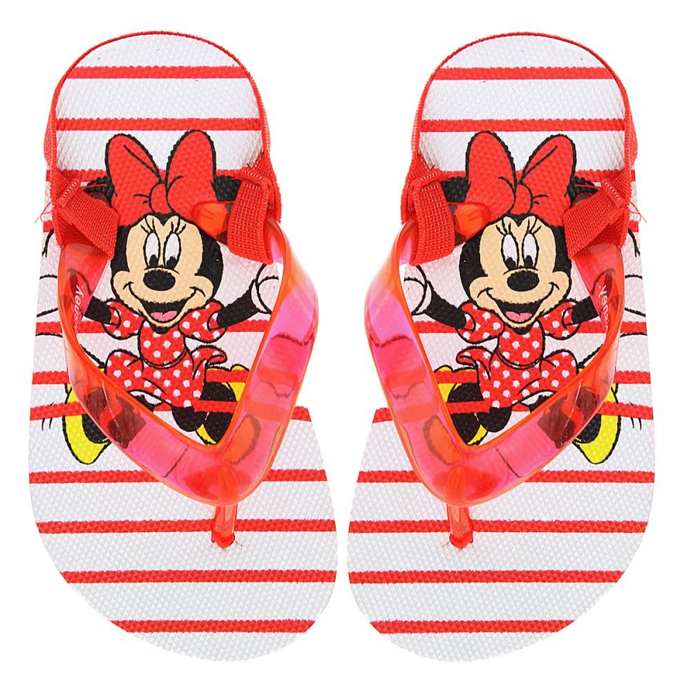 Disney Baby Red Stripes Minnie Mouse Foam Flip Flops