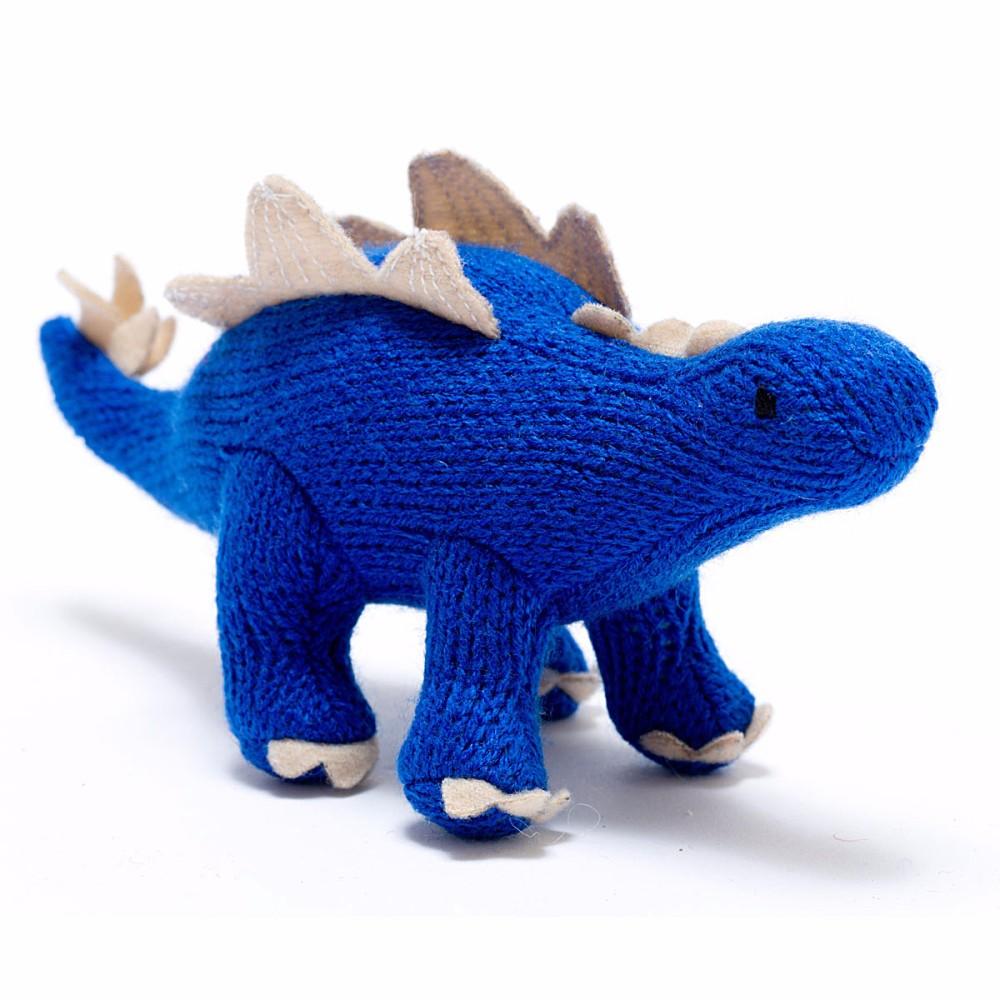 Best Years Mini Blue Stegosaurus Rattle