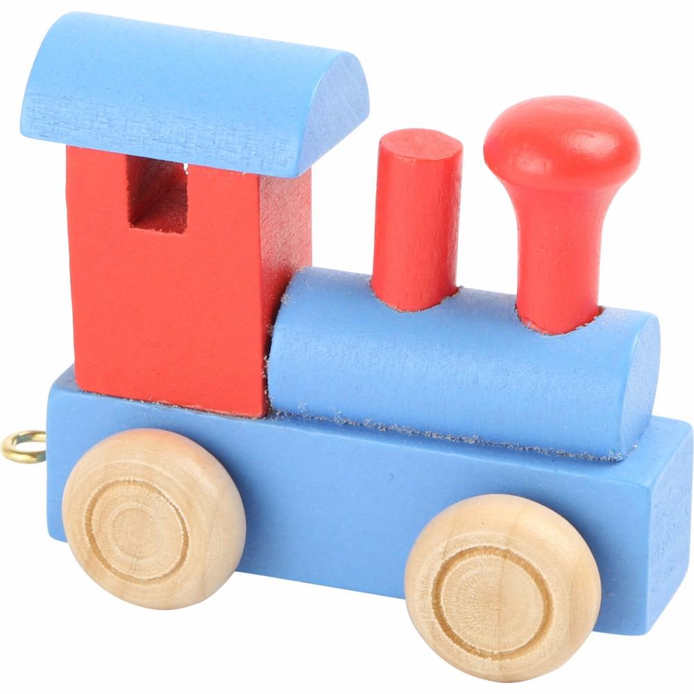 Legler Wooden Locomotive Letter Train Red & Blue