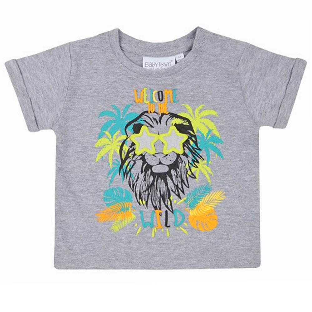 Babytown Welcome to the Wild Grey T-Shirt